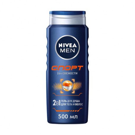 Мужской гель для душа 2 в 1 Nivea Men Спорт с ароматом лайма, 500 мл