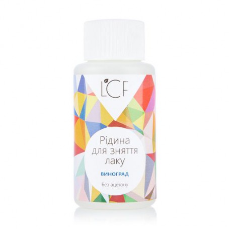Жидкость для снятия лака LCF с ароматом Винограда, 50 мл