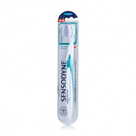 Зубная щетка Sensodyne Deep Cleen, мягкой жесткости, 1 шт