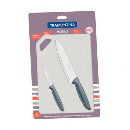 Набор ножей TRAMONTINA Plenus 3пр (ножи 76,178мм,плас.дост),23498/614