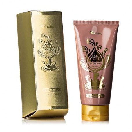 Крем-маска Elizavecca 24k Gold Waterdrop + 2HSAM Cream Mask для лица с 24-каратным золотом, 150 мл