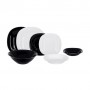 Столовый сервиз Luminarc Carine Black&White, 19 предметов (N1491)