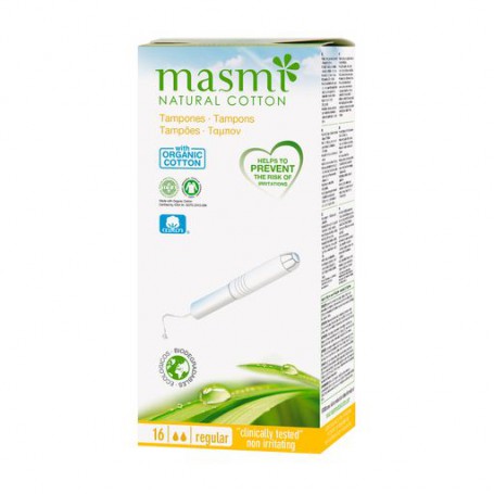 Тампоны органические Masmi Regular с аппликатором, 16 шт