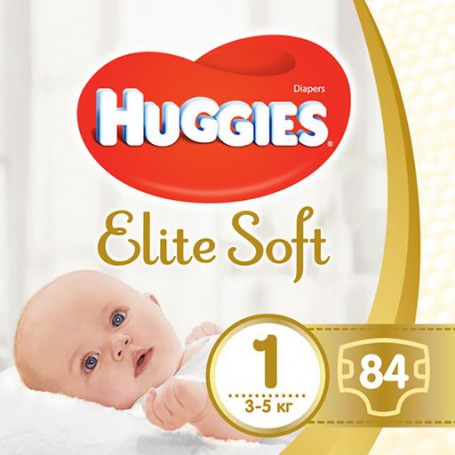 Подгузники Huggies Extra Care размер 1 (3-5 кг), 84 шт