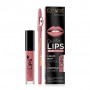 Набор Eveline Cosmetics Oh! My Lips (матовая жидкая помада для губ 07, 4.5 мл + контурный карандаш для губ, 1.2 г)