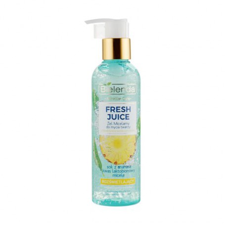 Осветляющий мицеллярный гель для умывания лица Bielenda Fresh Juice Ананас, 190 г
