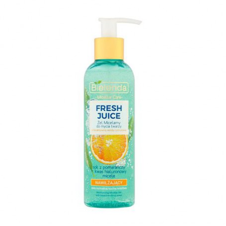 Увлажняющий мицеллярный гель для умывания лица Bielenda Fresh Juice Апельсин, 190 г