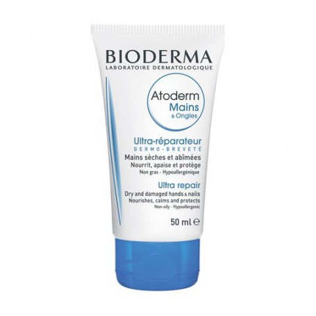 Восстанавливающий крем для рук Bioderma Atoderm Ultra Repair, 50 мл