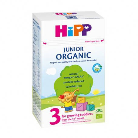Детское сухое органическое молочко HiPP Organic 3 Junior, с 12 месяцев, 500 г