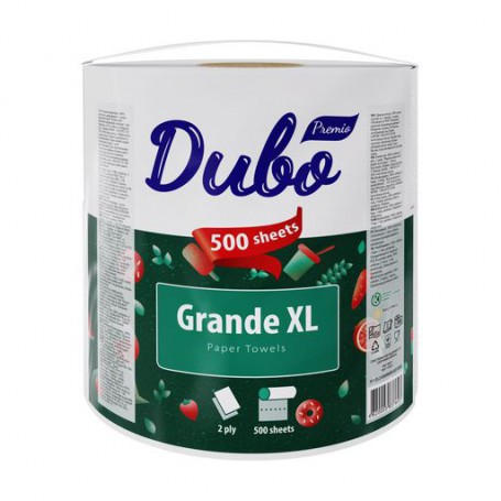 Полотенца бумажные Диво Premio Grande XL двухслойные, 500 отрывов, 1 рулон