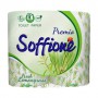 Туалетная бумага Soffione Fresh Lemongrass зеленая, 8 шт