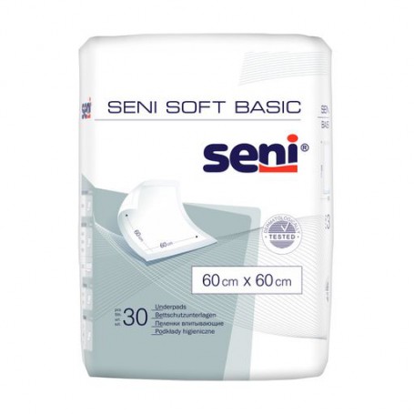 Пеленки гигиенические Seni Soft Basic 60*60 см, 30 шт