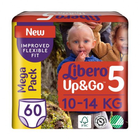 Подгузник-трусики Libero Up&Go размер 5 (10-14 кг), 58 шт