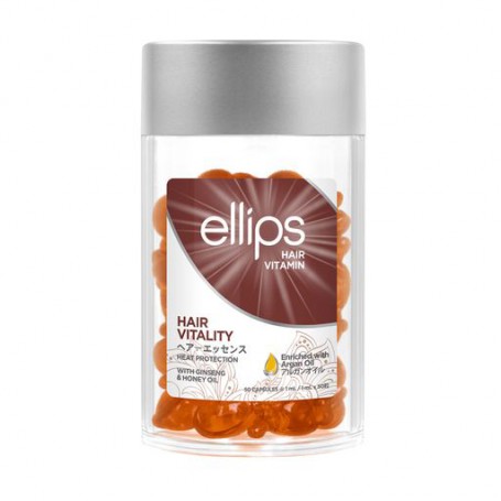 Витамины для волос Ellips Hair Vitamin Hair Vitality With Ginseng & Honey Oil Здоровье волос, с женьшенем и медом, 50*1 мл