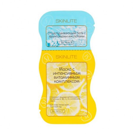 Комплекс краб и маска для лица Skinlite Dual Wellbeing Masque, 10 мл