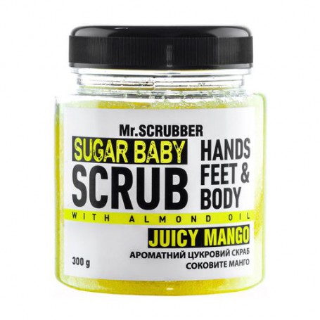 Сахарный скраб для тела Mr.Scrubber Sugar baby Mellow Mango для всех типов кожи, 300 г