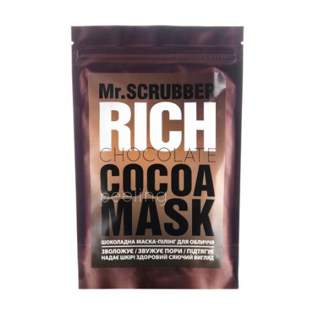 Маска-пилинг для лица Mr.Scrubber Rich Chocolate Cocoa Peeling Mask для всех типов кожи, 100 г
