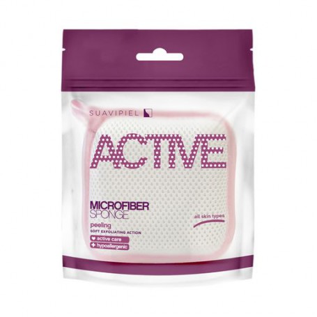 Губка для душа Suavipiel Microfiber Sponge Active Актив микрофибра