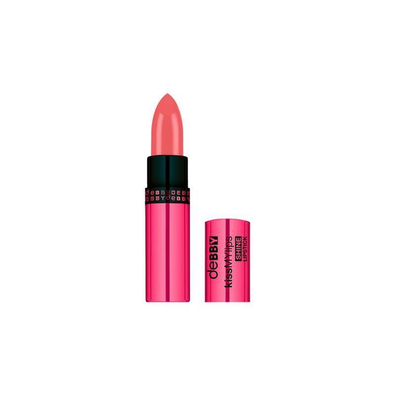 DEBBY Kiss My Lips Shine 01 Nackt – Lippenstift Mit Ultra Shiny Effekt Für Strahlend Schöne Lippen