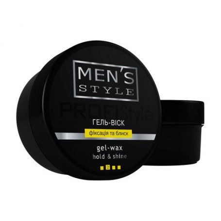 Мужской гель-воск для моделирования волос ProfiStyle Men's Style Фиксация и блеск, 80 мл