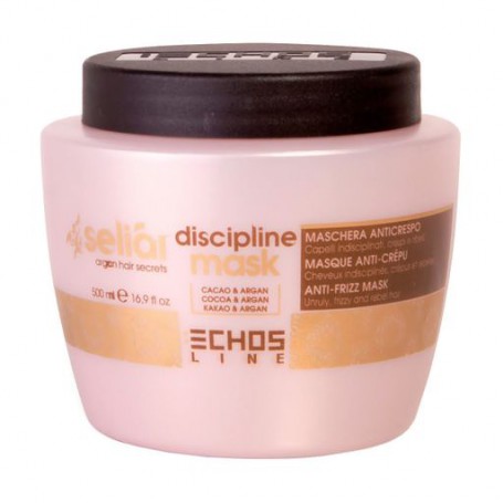 Маска Echosline для волос Seliar Argan Discipline Mask Дисциплинирующая для непослушных волос, 500 мл