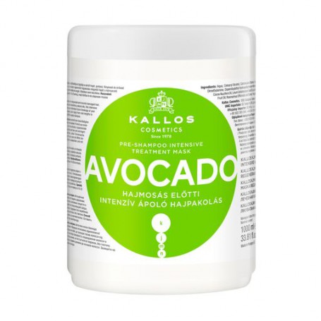 Маска для волос Kallos Cosmetics Pre-Shampoo Intensive Treatment Mask Авокадо, 1 л