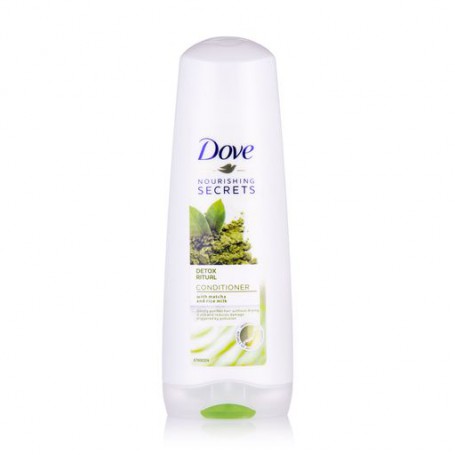 Бальзам-ополаскиватель для волос Dove Nourishing Secrets Detox Ritual Conditioner с чаем матча и рисовым молоком, 350 мл
