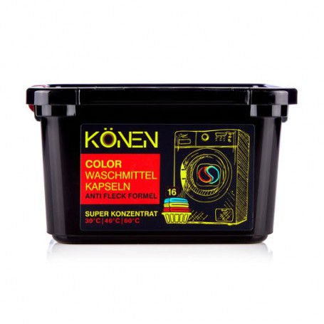 Капсулы для стирки KÖNEN Color, 16 стирок, 16 шт