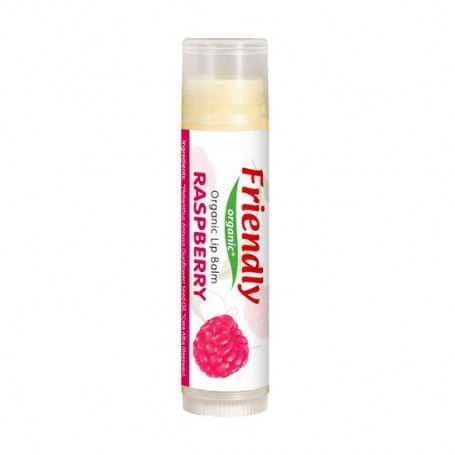 Бальзам для губ Friendly Organic Lip Balm Raspberry Малина, для детей и мам, 4.25 г