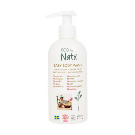 Органический детский гель для купания Naty Eco Baby Body Wash, 200 мл