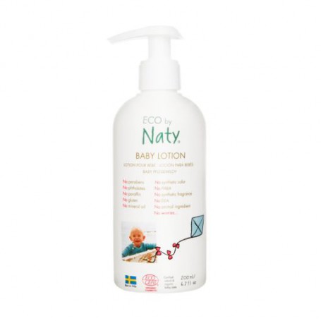 Органический детский лосьон для тела Naty Eco Baby Lotion с органическим алоэ вера, 200 мл