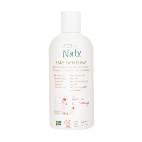 Органическая детская пена для ванны ECO by Naty Baby Bath Foam с алоэ вера, 200 мл