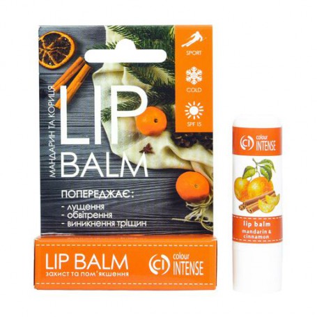 Бальзам для губ Colour Intense Mandarin and Cinnamon Lip Balm Увлажнение и защита, Мандарин и корица, 5 г
