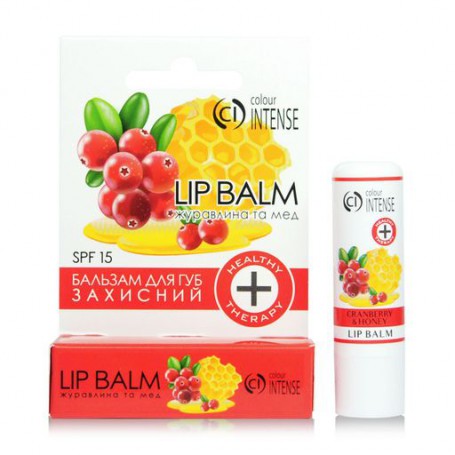 Увлажняющий бальзам для губ Colour Intense Lip Balm Healthy Therapy 03, Клюква и мед , 5 г