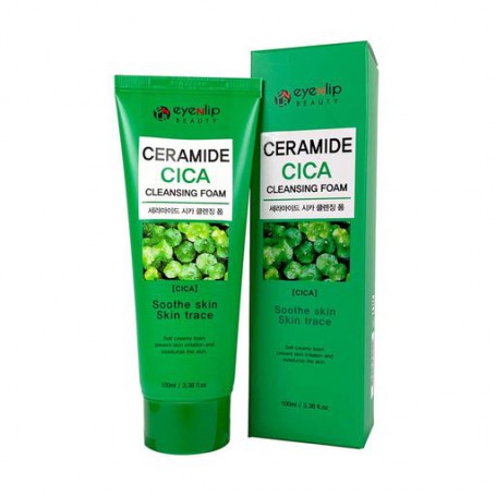 Пенка для умывания Eyenlip Ceramide Cica Cleansing Foam с керамидами и мадекасосидом, 100 мл