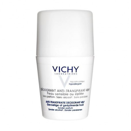 Шариковый дезодорант-антиперспирант Vichy 48H Soothing Anti-Perspirant, для чувствительной кожи, 50 мл