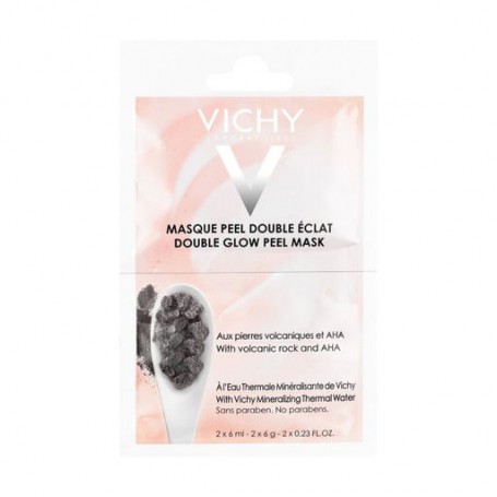 Минеральная маска-пилинг для лица Vichy Double Glow Peel Mask Двойное сияние, 2*6 мл