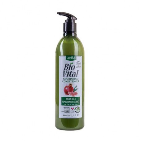 Питательный кондиционер DeBa Bio Vital Nourishing Conditioner с аргановым маслом и экстрактом граната, для тонких волос, 400 мл