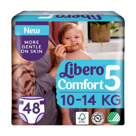 Подгузники Libero Comfort размер 5 (10-14 кг), 46 шт