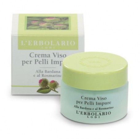 Крем для лица L'Erbolario Crema Viso per Pelli Impure для проблемной кожи, на основе розмарина и репейника, 30 мл