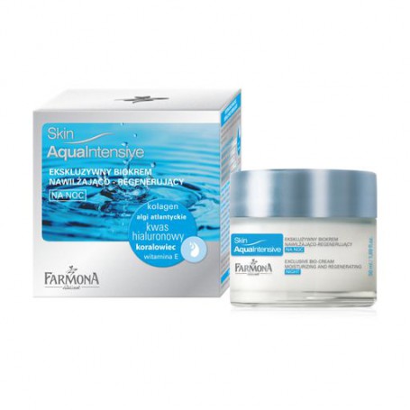 Ночной крем для лица Farmona Skin Aqua Intensive Face Cream для увлажнения и регенерации кожи, 50 мл
