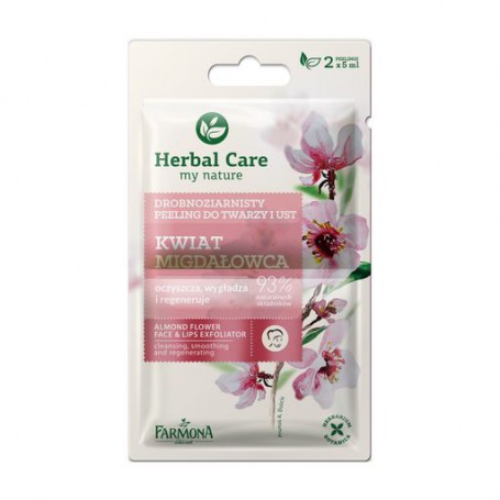 Скраб для лица и губ Farmona Herbal Care Цветок миндаля, 10 мл