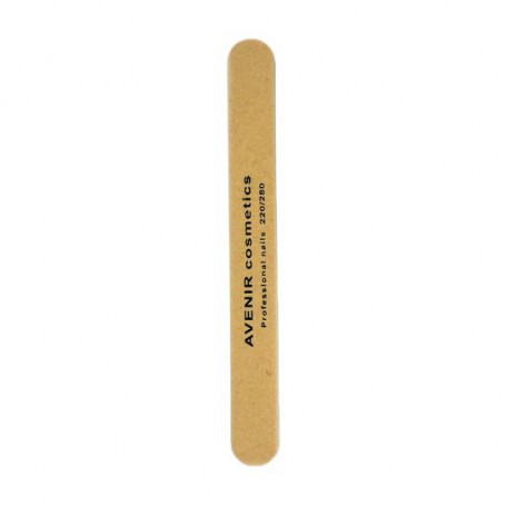 Профессиональная пилочка для ногтей Avenir Cosmetics Professional Nails на деревянной основе 220/280 грит