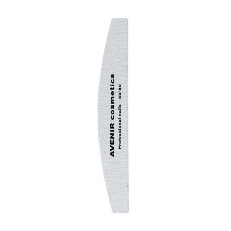 Пилочка для ногтей профессиональная Avenir Cosmetics 80/80 грит №007 (луна)