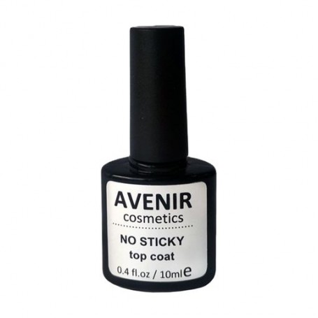 Топовое покрытие для ногтей Avenir Cosmetics No Sticky Top Coat без липкого слоя, 10 мл
