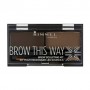 Набор для моделирования бровей Rimmel Brow This Way 003 Dark Brown, 2.4 г