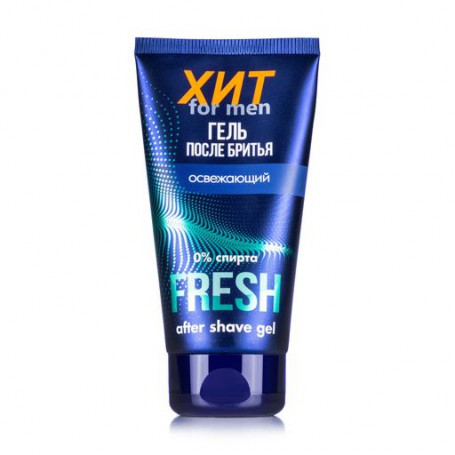Гель после бритья Aromat ХИТ for men Fresh Освежающий 0% спирта, 150 мл