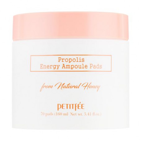 Питательные пады для лица Petitfee & Koelf Propolis Energy Ampoule Pads с медовым комплексом, 70 шт