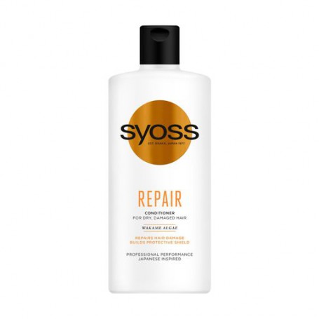 Бальзам Syoss Repair Conditioner для сухих и поврежденных волос, с водорослями вакаме, 440 мл