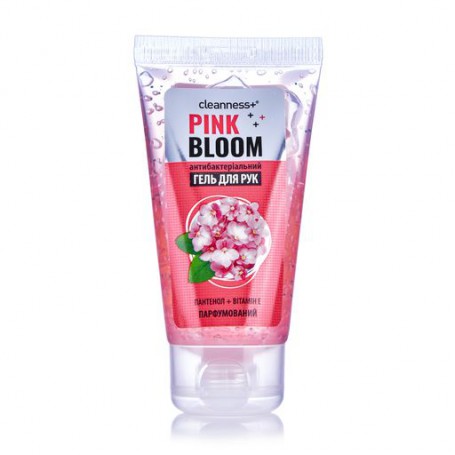 Антибактериальный гель для рук Cleanness+ Pink bloom, 50 мл